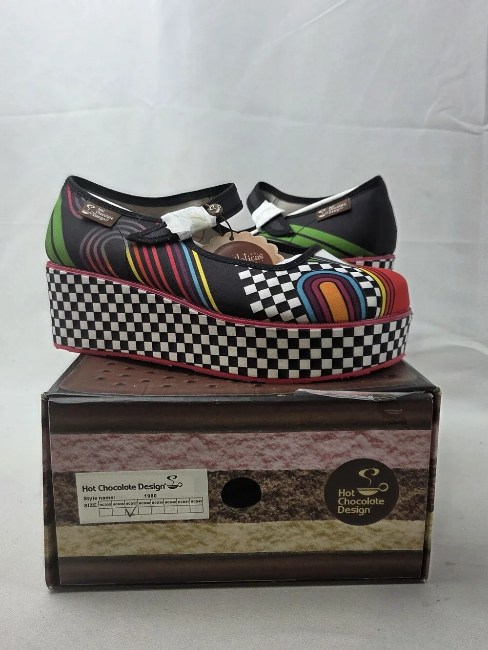 Hot Chocolate Design Chocolaticas 1980s Mary Jane Platforms Size 7